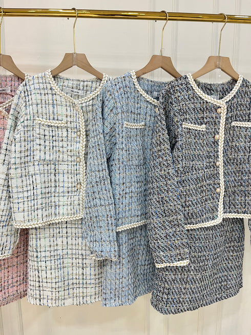 Women Elegant Winter Tweed Sets